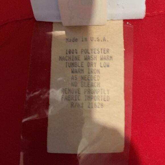 Vintage Sweetbriar 1980s Red Shirtwaist Dress 12 But Runs Small - Picture 14 of 16